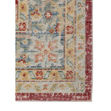 5' x 7' Red Medallion Power Loom Area Rug
