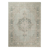 8' x 10' Sea Green Medallion Power Loom Area Rug