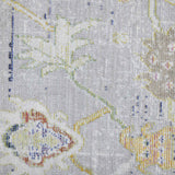 9' X 13' Blue Floral Power Loom Area Rug