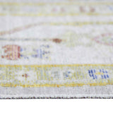 4' x 6' Blue Floral Power Loom Area Rug