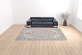 9' X 13' Coral Medallion Power Loom Area Rug