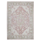 4' x 6' Coral Medallion Power Loom Area Rug