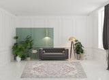 8' x 10' Coral Medallion Power Loom Area Rug