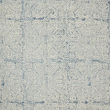 8' Blue Oriental Flatweave Handmade Distressed Runner Rug With Fringe