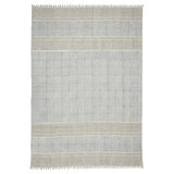 7' x 10' Blue Oriental Flatweave Handmade Distressed Area Rug With Fringe