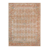 9' x 12' Beige Southwestern Power Loom Area Rug With Fringe
