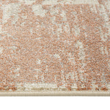 2' x 3' Sand Geometric Power Loom Area Rug With Fringe
