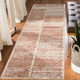 2' x 3' Sand Geometric Power Loom Area Rug With Fringe
