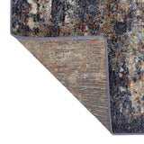 8' x 10' Blue Abstract Power Loom Area Rug