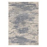 6' x 9' Gray Abstract Power Loom Area Rug