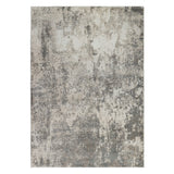 5' x 8' Gray and Beige Abstract Power Loom Area Rug