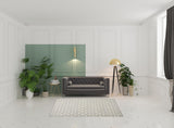 5' x 7' Gray and Ivory Geometric Hand Tufted Area Rug