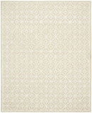 8' x 10' Beige and Ivory Geometric Hand Tufted Area Rug