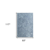 8' x 10' Blue Wool Geometric Hand Tufted Area Rug