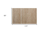 8' x 10' Beige Striped Hand Woven Area Rug