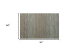 9' x 12' Blue Striped Hand Woven Area Rug