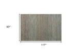 5' x 7' Blue Striped Hand Woven Area Rug