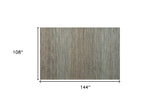 8' x 10' Blue Striped Hand Woven Area Rug
