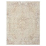 2' X 5' Beige Medallion Washable Non Skid Area Rug