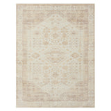 5' x 7' Beige Abstract Washable Non Skid Area Rug