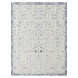 2' X 5' Gray Abstract Washable Non Skid Area Rug