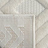 8' x 10' Ivory Geometric Area Rug