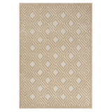 8' x 10' Beige Geometric Area Rug