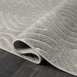 5' x 7' Gray Trellis Area Rug