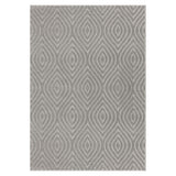 8' x 10' Gray Trellis Area Rug