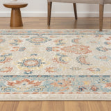 8' x 10' Ivory Abstract Area Rug