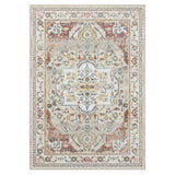 5' x 7' Ivory Abstract Area Rug