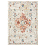 5' x 7' Ivory Medallion Area Rug