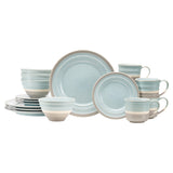 Sage Sixteen Piece Ceramic Service For Four Dinnerware Set
