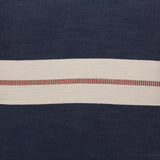 20" X 20" Ivory Striped Cotton Zippered Pillow