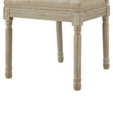 Set of Two Navy Blue and Silver Upholstered Velvet Dining Side Chairs