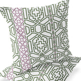 Set of Two 16" X 16" Blue and Gray Butterfly Blown Seam Floral Indoor Outdoor Throw Pillow