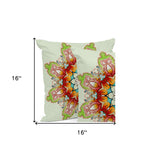Set of Three 16" Pink and White Geometric Indoor Outdoor Throw
