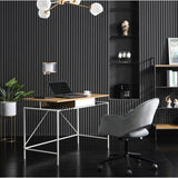 43" Natural and Black Writing Desk