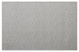 9' x 12' Ivory Wool Geometric Hand Woven Area Rug
