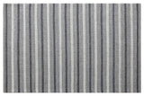 9' x 12' Gray Wool Striped Hand Woven Area Rug