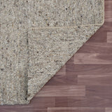 8' x 10' Gray Wool Hand Woven Area Rug