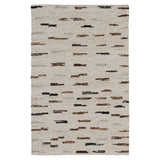 8' x 10' Brown Wool Abstract Hand Woven Area Rug