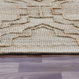 5' x 8' Brown Trellis Hand Woven Area Rug