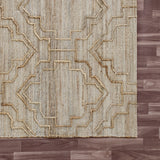 8' x 10' Brown Trellis Hand Woven Area Rug