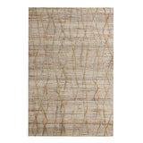 8' x 10' Brown Abstract Hand Woven Area Rug