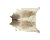 5' x 7' Brown and White Cowhide Hand Knotted Area Rug