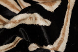 6' x 7' Brown and Black Cowhide Hand Knotted Area Rug