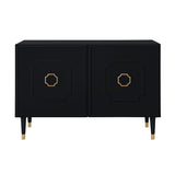 48" Black Sideboard with Two Doors