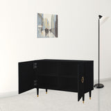 48" Black Sideboard with Two Doors
