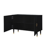 48" Black Sideboard with Two Doors